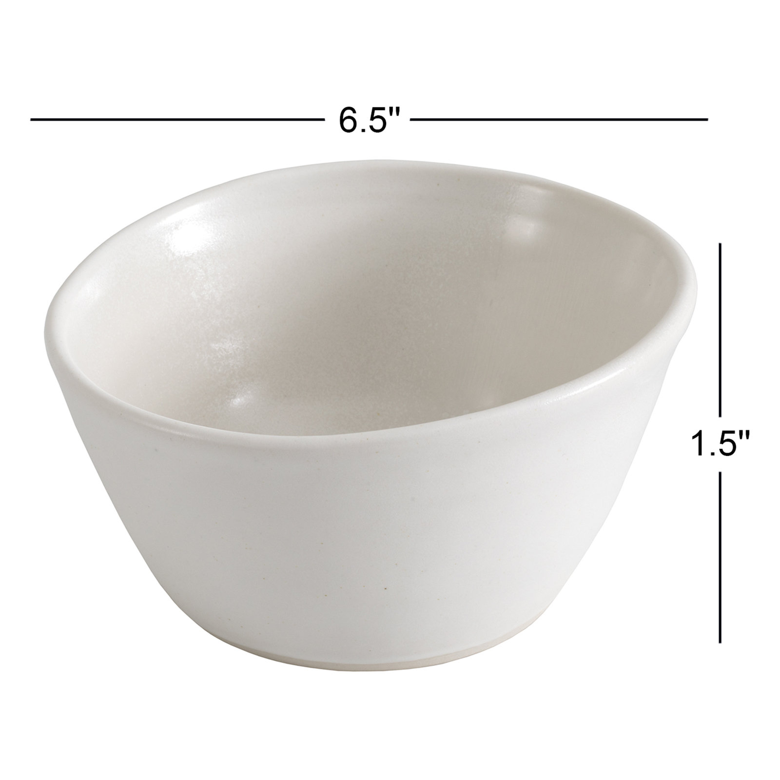Collection No 1 Variegated Serving Bowl, White