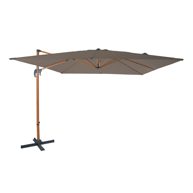 Bryttany 300cm Cantilever Parasol, Brown, Taupe