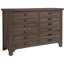 Commode double 6 tiroirs avec miroir Erving-505364097