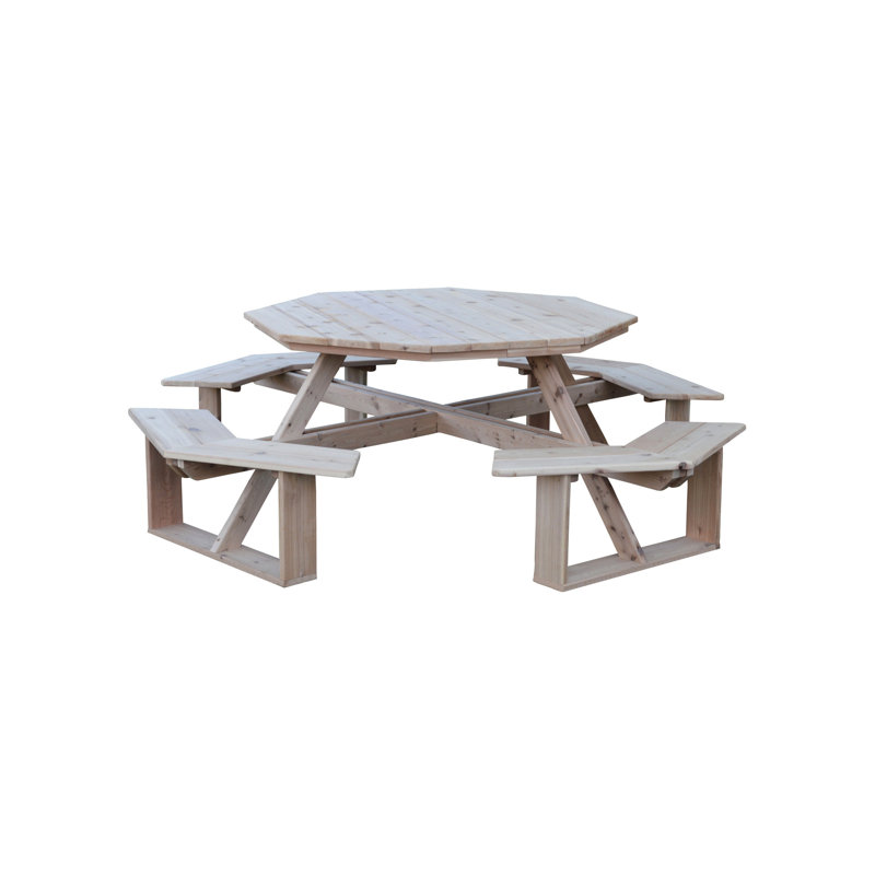 Table de pique-nique octogonale pour 98 personnes, Brut