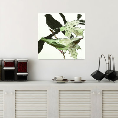 «Layered Bird Composition 1», arbre contemporain abstrait, art de paysage