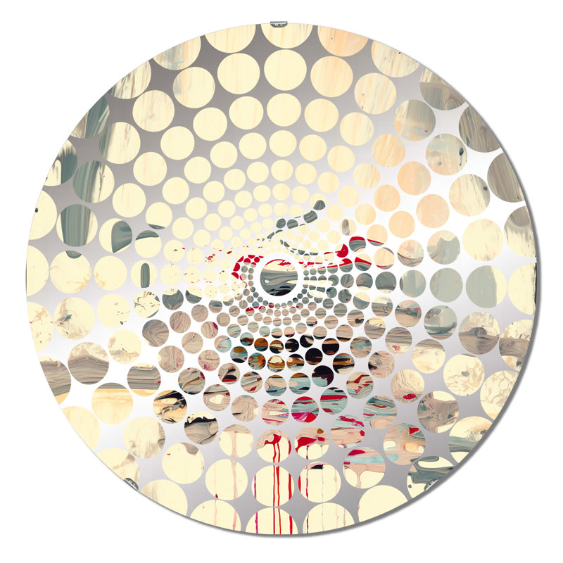 Gracely - Miroir décoratif à cercles concentriques, 23,6 po x 23,6 po