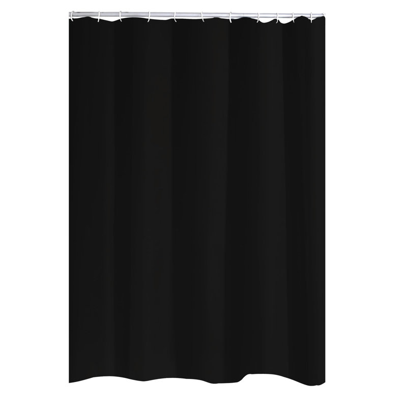 Vinyl Shower Curtain, 200cm H x 180cm W, Silver