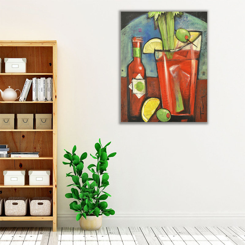 Art sanglant - reproduction d'art sur toile, H 45 po x l 36 po