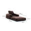 Fauteuil futon large de 35,4 po Elvin-1280276599