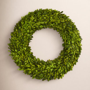 Easter Preserved Boxwood Real Greenery Wreath