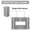 Armoire murale de rangement modulaire Premium Garage, porte à fermeture douce, poignées intégrées, fabrication de boîte en contreplaqué robuste, organisateur d'outils et d'équipement, 12 po