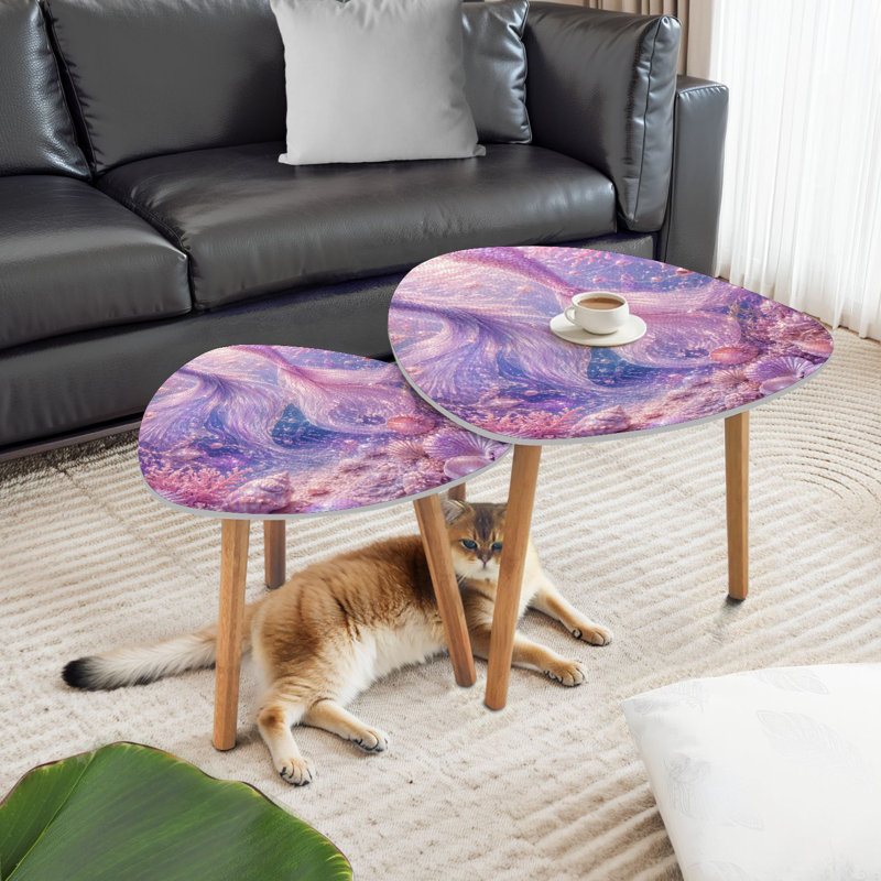 Ensemble de 2 tables gigognes Triangle Nesting