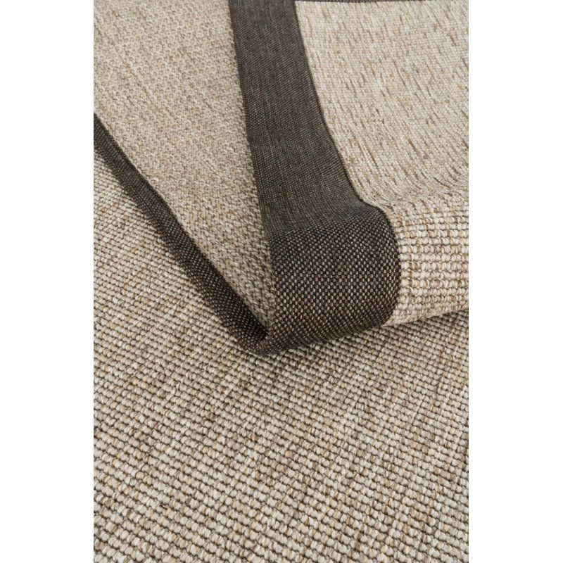 Tapis en sisal à bordure Klem Linere Monterey, Tapis de couloir 4 pi x 11 pi 6 po