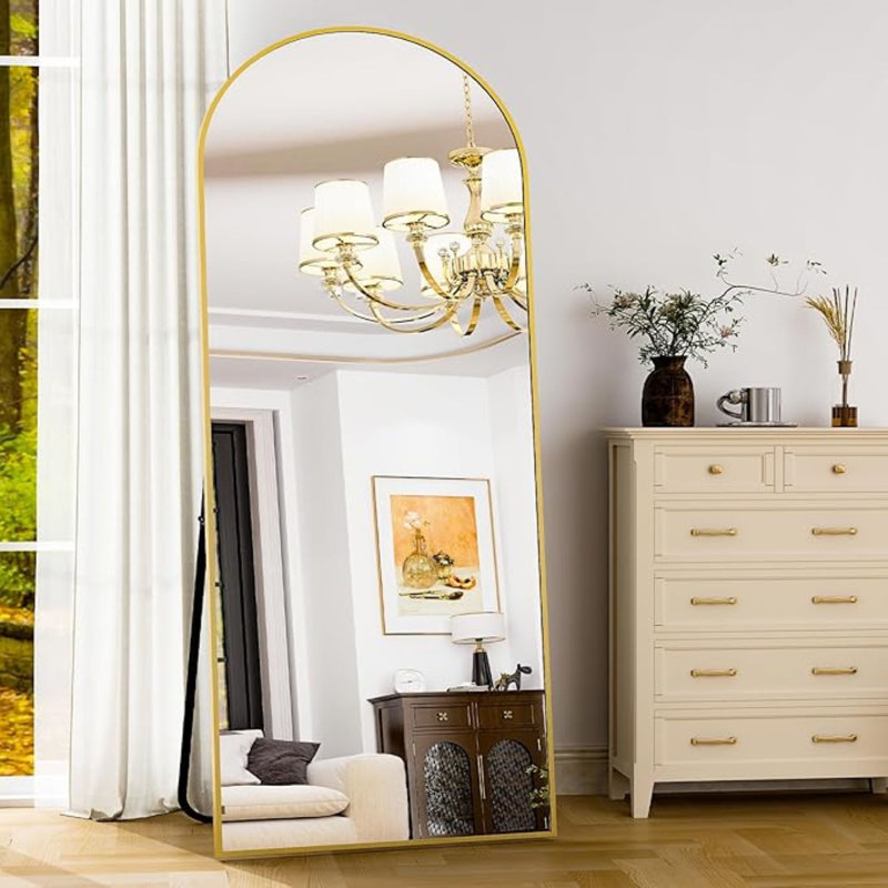 71" Full Length Mirror - Aluminum Alloy Frame Full Body Mirror - Extra Large Floor Mirrors for Bedroom, Living Room, Bathroom