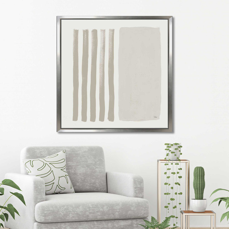 «Gray Vertical Space Abstract (Square)» par Patricia Pinto, reproduction, H 21,5 po x l 21,5 po x P 2 po