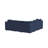 Lockheart 5 Piece L Shaped Square Arm Modular Upholstered Corner Sectional  Blue-126757364