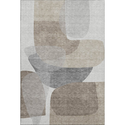 Premium Machine Washable Mayfield AMF2121 Blocks Rug
