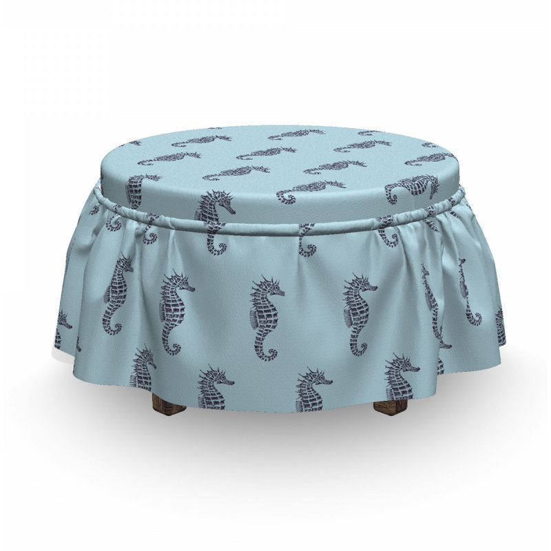 Housse pour repose-pieds aquatique tropical