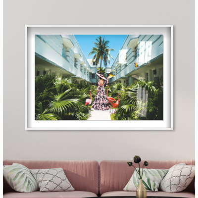 Miami Deco - Photographie encadrée sur papier