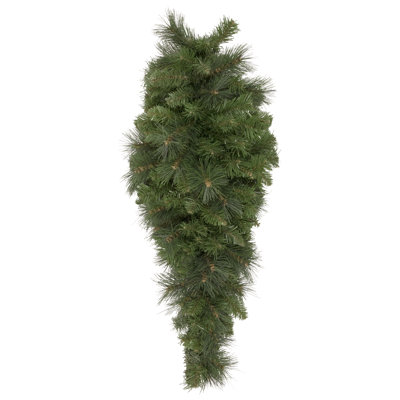Ornement en forme de larme de Noël 32 po pin artificiel non éclairé