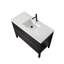 Dalvyn 48 po L x 20 po P 2 tiroirs Meuble-lavabo autoportant avec évier simple et Comptoir en Quartz blanc