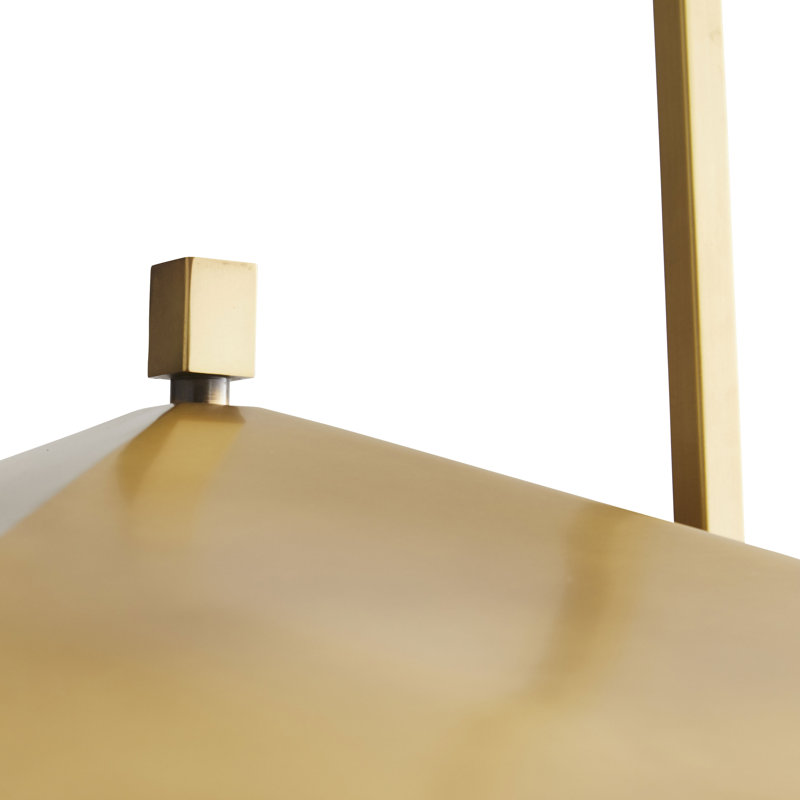 Temple 1 - Light Lantern Square Pendant, Antique Brass