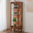 Brown + Gray Solid Wood + Tempered Glass Display Cases