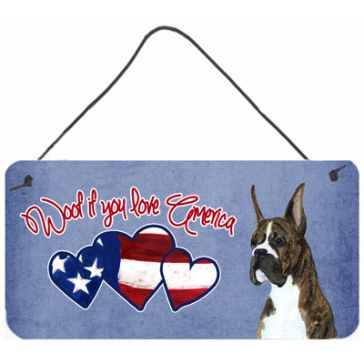 Woof si vous aimez l’amérique, impression sur plaque