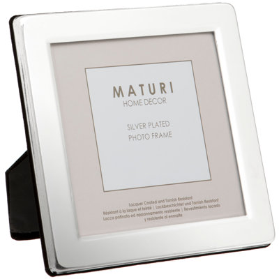 Silver Plated Flat Edge Photo Frame