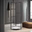 Heavy Duty Metal Cloth es Rack Garment RailCoat Stand With Shelf Bedroom Furniture
