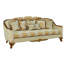 3 Piece Angelica Ii Sofa Set Brown With Brown Fabric