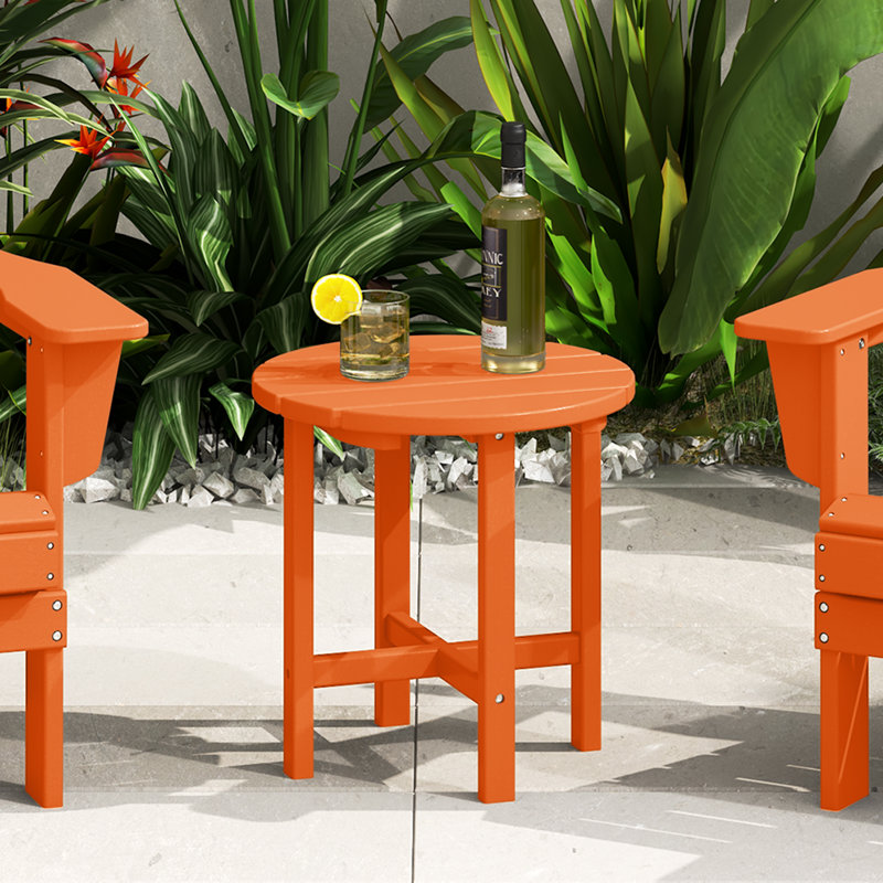 Table d'appoint d'extérieur Geoff Adirondack, Orange