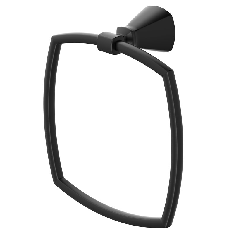 Edgemere Towel Ring, Matte Black