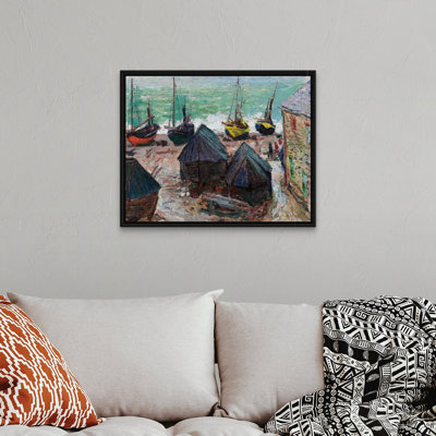 " Boats On The Beach At Etretat "