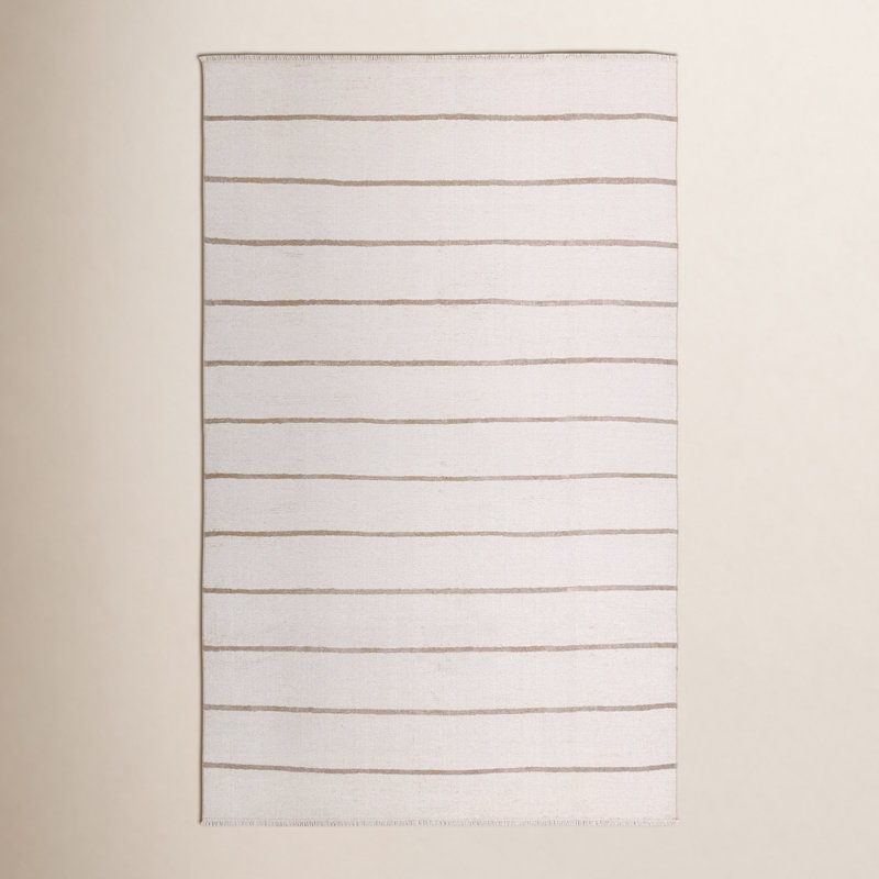 Tapis rayé Sarrono Vibe par Ryn, Rectangle 4pi x 6 pi