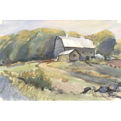 Shaker Farm Somers Connecticut by Stephen Calcasola - Wrapped Canvas Painting