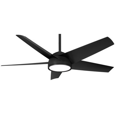 58'' 5 - Blade Outdoor LED Smart Standard Ceiling Fan with Remote Control and Light Kit Included