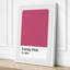 Trendy Pink Swatch Minimalist - Wrapped Canvas-485437569-485437571