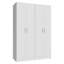  Ensemble de rangement de garage 4 portes 8 tablettes utilitaires L 47 po Unité d'organisation en bois pour le garage et les outils 6 tablettes réglables anti-basculement - blanc-1526525254