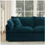 Ensemble de canapés: 2 canapés en chenille, ensemble de canapés à 2 places et 3 sièges profonds, ensemble de canapés modernes pour le salon, chenille bleue-216368515