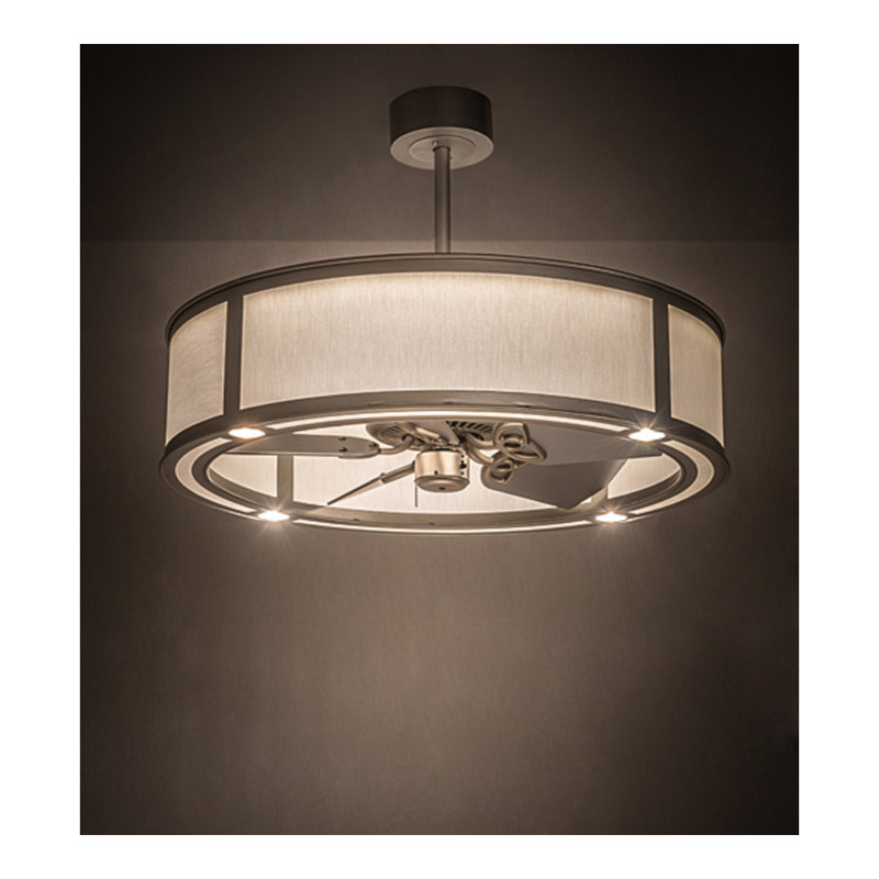 Smythe Craftsman LED Downrod Ceiling Fan