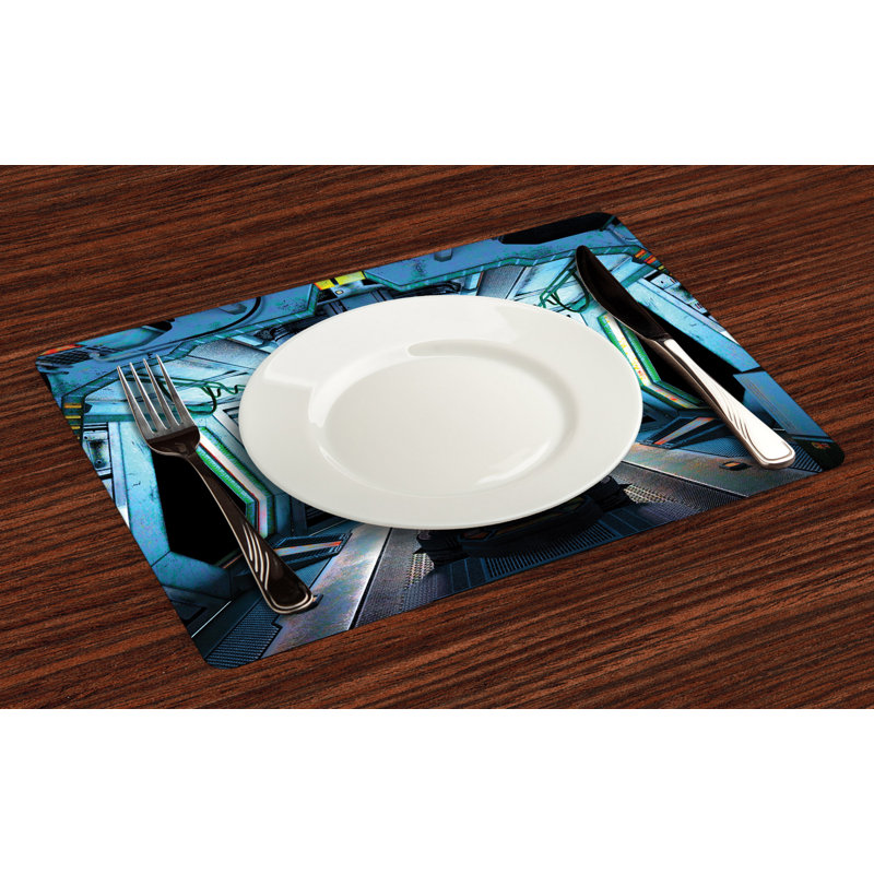 Polyester Abstract Rectangle Placemat