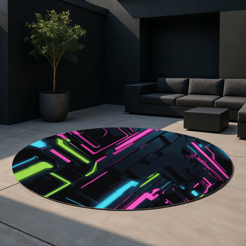 Nexus Radiance Indoor And Outdoor Area Rug, Round 5'
