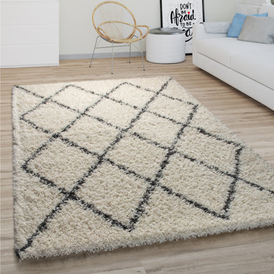Troutdale 100% Polypropylene Cream/Black Outdoor Rug