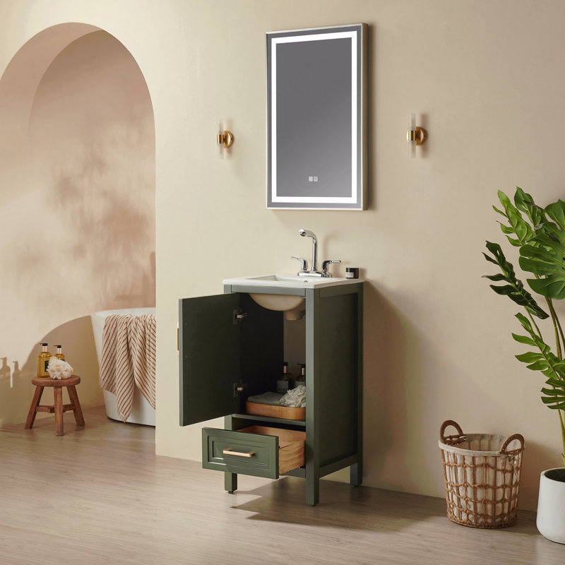 Meuble-lavabo autoportant simple avec comptoir