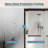 Sliding Framed Shower Door In Black Finish With Clear Glass-121738587