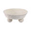 Bol décoratif décoratif en papier mâché pour décoration intérieure - bol moderne parfait pour le comptoir de la cuisine, la table basse ou le style de l'entrée - blanc-465419193