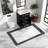 Modern Black Bathroom Vanity And Sink, Solid Wood Mdf, Space-saving Design