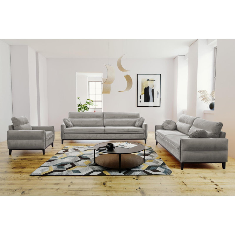 Bhumi 3 - Piece Living Room Set, Beige