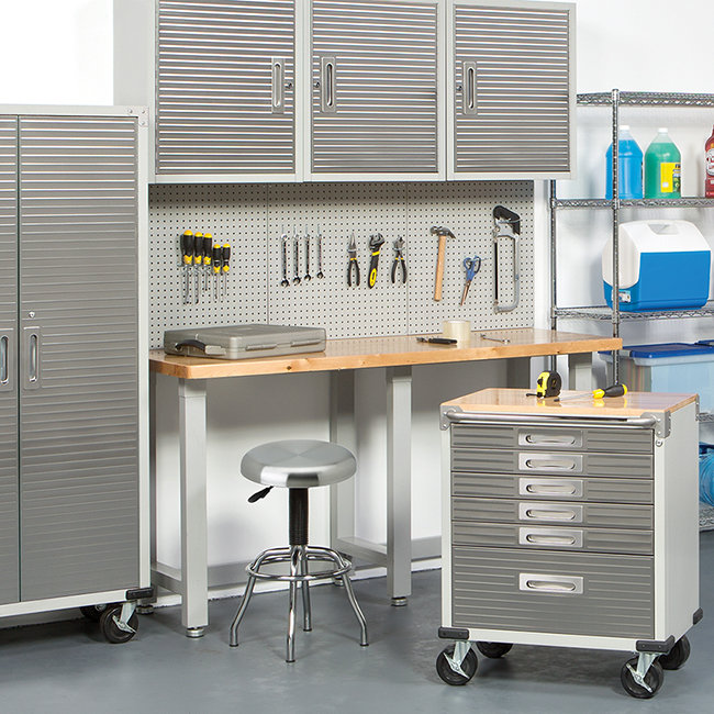 ErgoSwivel Modern Silver Stainless Steel Adjustable Lab Stool