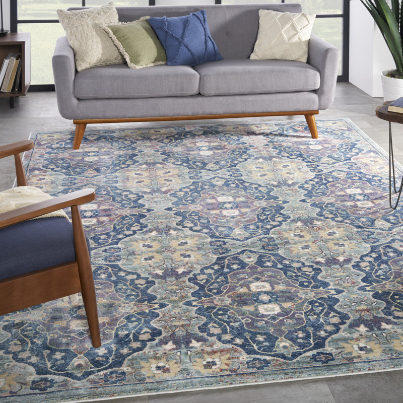 Abstract Area Rug, Rectangle 7'10" x 9'10"