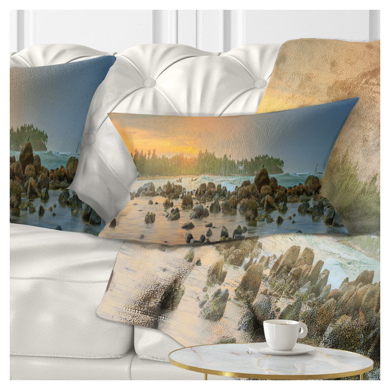 Housse de coussin à imprimé romantique romantique