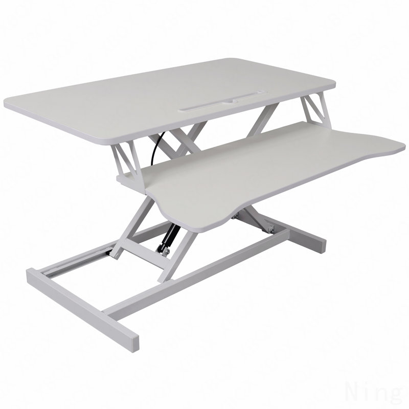 Adjustable Height Standing Laptop Desk,Adjustable Sit To Stand Up Workstation With Keyboard Tray,White, White