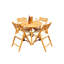Surfliner Outdoor Teak Dining Set-1445954377-1445954379